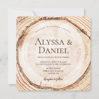 Rustic Woodlan Wood tree cut Slice forest wedding