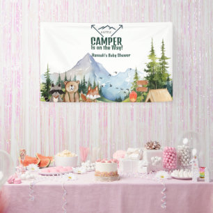 Rustic Woodland Animal  Baby shower Welcome Sign