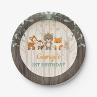 Rustic Woodland Birthday Forest Animal Baby Shower