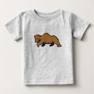 Rustic Woodland Brown Grizzly Bear Baby T-Shirt