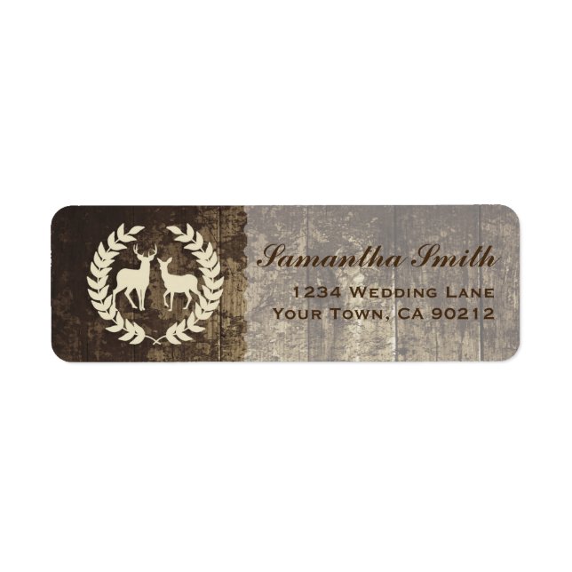 Rustic Woodland Buck and Deer (Front)