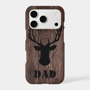 Rustic Woodland Buck Wood Pattern Dad