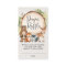 Rustic woodland cute animals diaper raffle cards