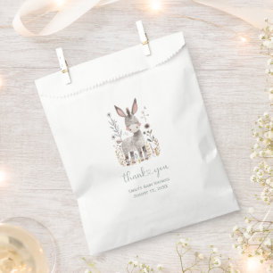Rustic Woodland Donkey Baby Shower   Favour Bag