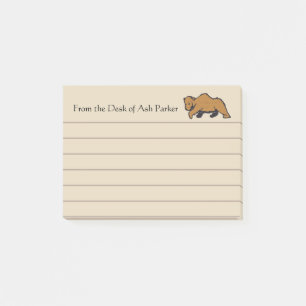 Rustic Woodland Grizzly Bear Post-it Notes