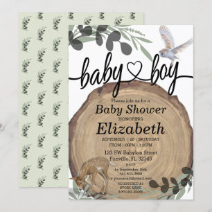 Rustic Woodland Invitation