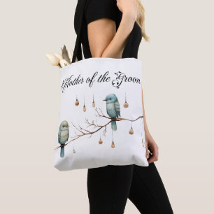 Rustic Woodland Love Birds Celebration Tote Bag