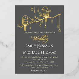 Rustic Woodland Love Birds Romantic Wedding