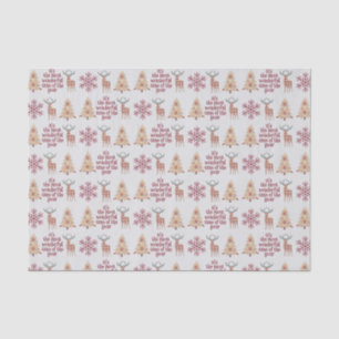 Rustic Woodland Most Wonderful Time Holiday Tissue Paper