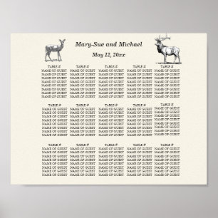 Rustic Woodland Seating Arrangement Poster