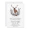 Rustic Woodland Watercolor Forest Deer Wedding