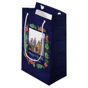 Rustic Woodland Whimsical Mushrooms Christmas Small Gift Bag