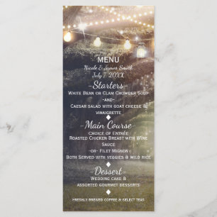 Rustic Woods Enchanted Forest & Lights Menu
