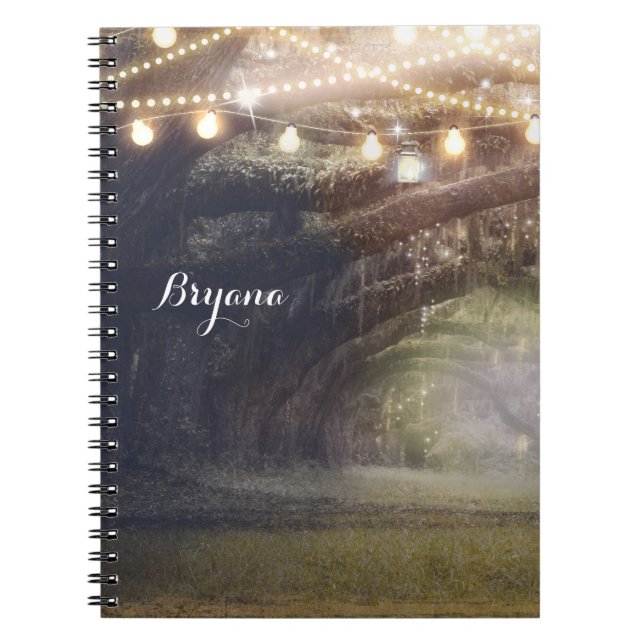 Rustic Woods Enchanted Forest & Lights Notebook (Front)