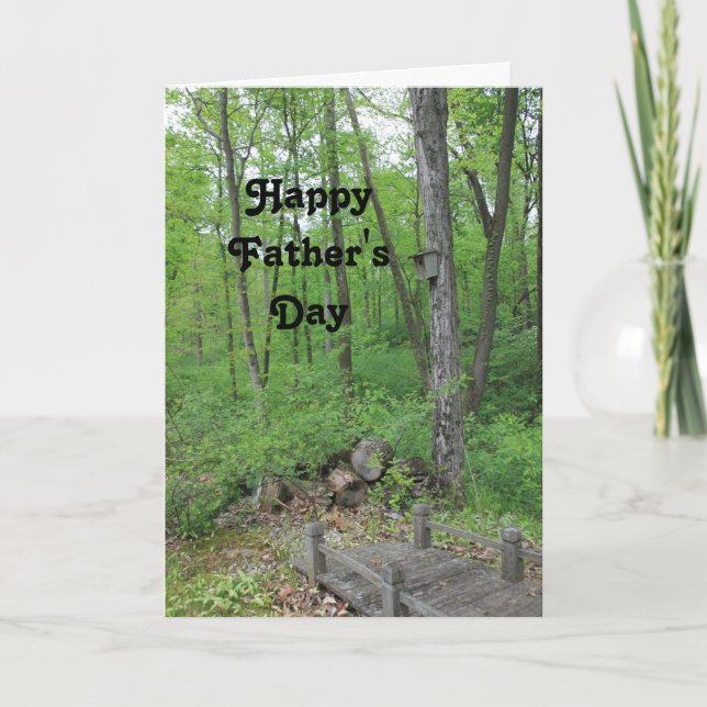Rustic Woods Happy Father's Day Card (Front)