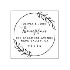 Rustic Wreath Married Couple Return Address