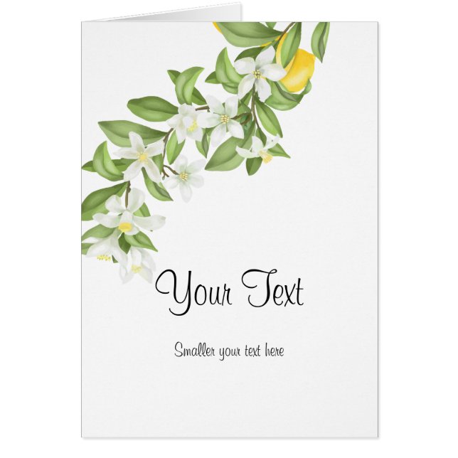 Rustic Yellow Lemons and Foliage C Wedding  (Front)