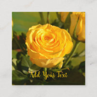 Rustic Yellow Rose Custom Text