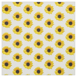 Rustic Yellow Sunflower Flower Floral Fabric