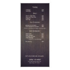 Rustic Zen Gold Branch Hair Salon Price List Menu