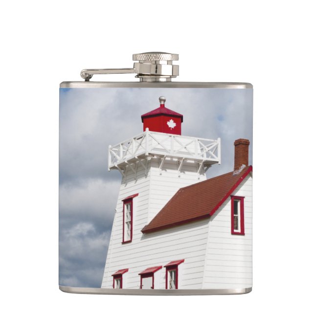 Rustico Harbour, Prince Edward Island. Hip Flask (Front)