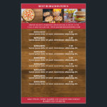 Rustikal Braun, Rot Flyer<br><div class="desc">Flyer in rustikalem Design, Braun, Rot, gut geeignet für Restaurants, Essen-Lieferservice. Editieren Sie ihr Produkt einfach, laden Sie 3 Fotos ihrer Wahl hoch und ergänzen Sie es durch ihren Text. Sie können die Schriftart, Farbe und die Position individuell durch "weitere Personalisierung" auswählen.</div>