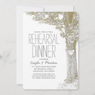 Rustique amour coeur répétition dîner invitation