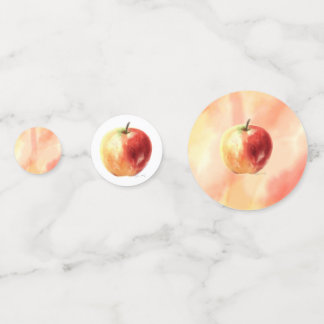 Rustique Aquarelle Apple Motif Confetti
