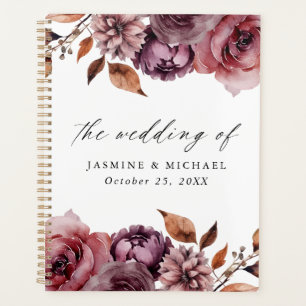 Rustique Automne Marsala Floral Mariage