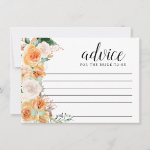 Rustique Automne Rose Floral Mots de conseil carte