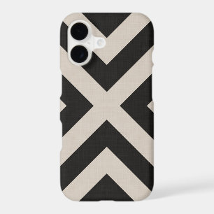 Rustique Black X Chevron