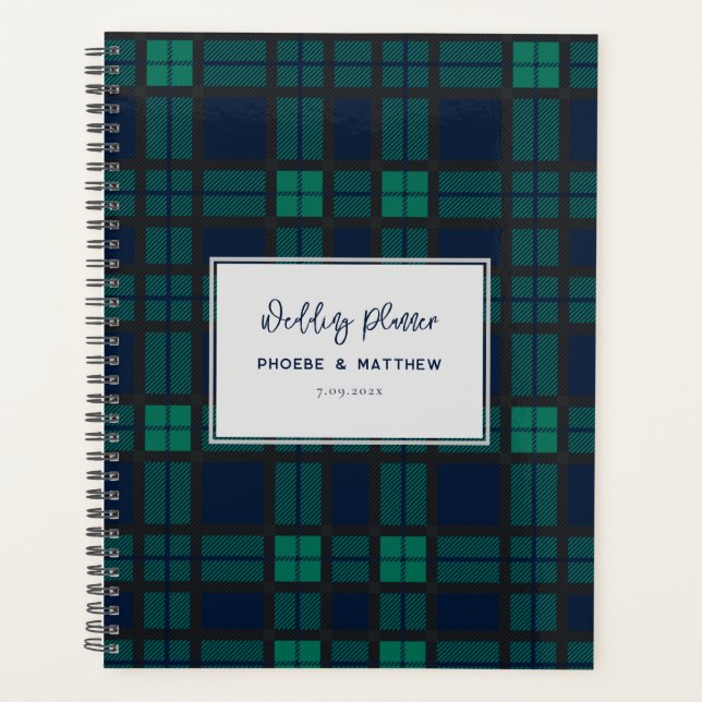 Rustique Blackwatch Script Mariage Tartan (Devant)