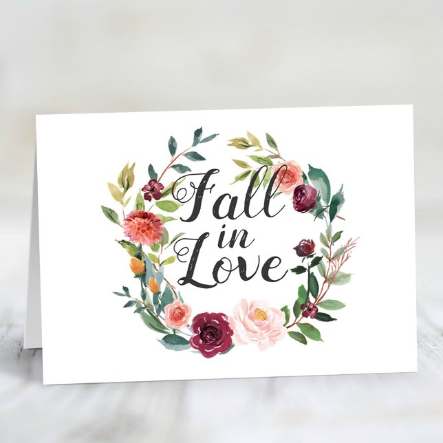 Rustique Bourgogne chute en amour Floral Wreath Co (Créateur téléchargé)