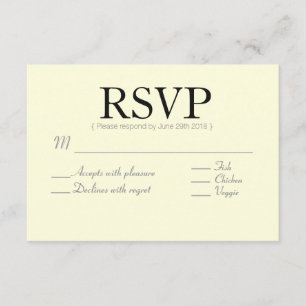 Rustique chic Flèche personnalisée Carte RSVP