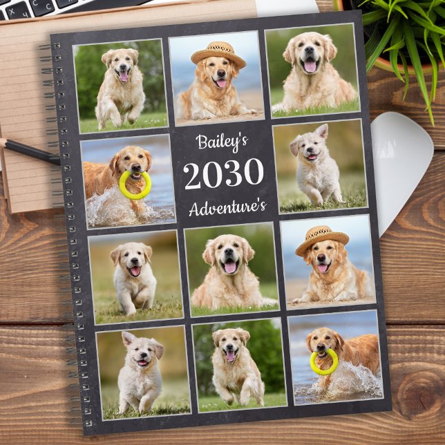 Rustique Chien Chien Chien Pet Journal Photo Colla (Créateur téléchargé)