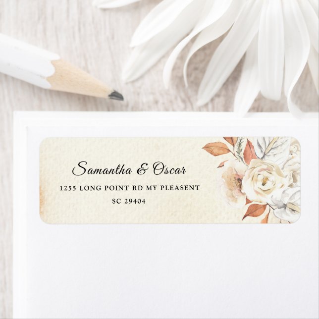 Rustique Citrouilles et fleurs d'automne  (En situation)