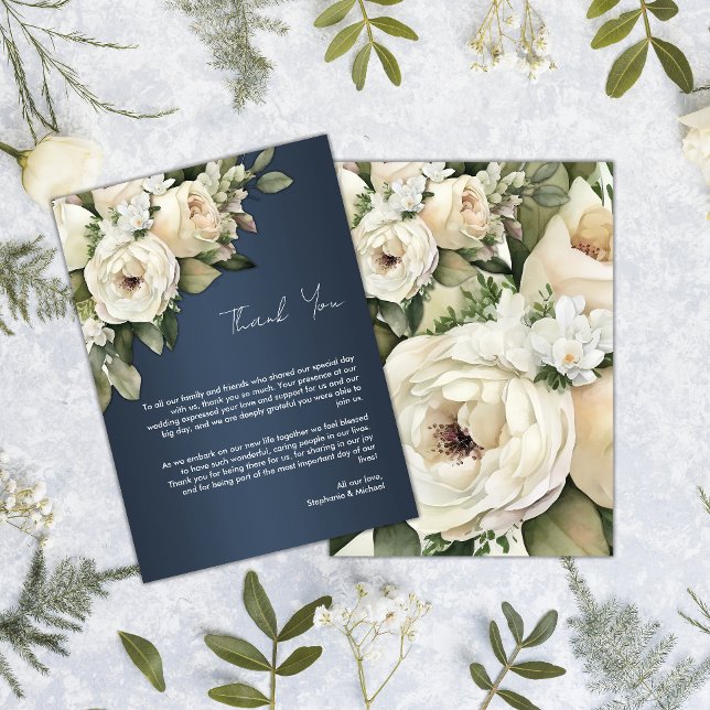 Rustique Dusty Blue et Boho Rose Merci Mariage (Créateur téléchargé)
