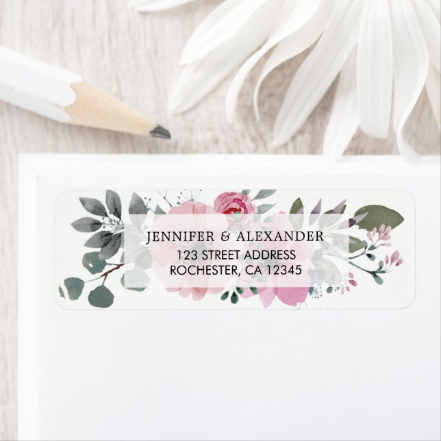 Rustique élégant aquarelle Mariage botanique fleur (En situation)