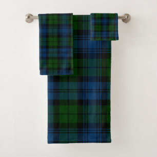 Rustique Elegant Plaid Bleu et Vert Rustique Tarta