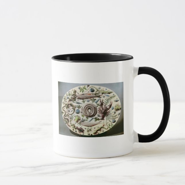 Rustique Figuline' dish with a white background Mug (Right)