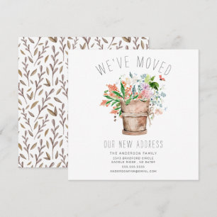 Rustique Floral Moving Faire-part