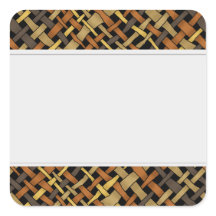 Rustique Graphisme Tissé Burlap Étiquettes propres