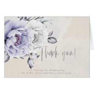 Rustique Lilac et Albâtre Peony Merci floral