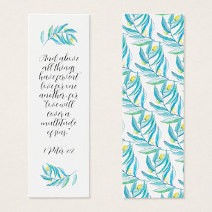 Rustique moderne religieux Bible Mint Citrus Signe