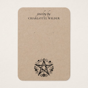 Rustique Pagan Wiccan Pentacle Bijoux à oreille Kr