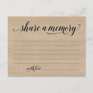 Rustique Partager Une Sympathie De Mémoire, Carte