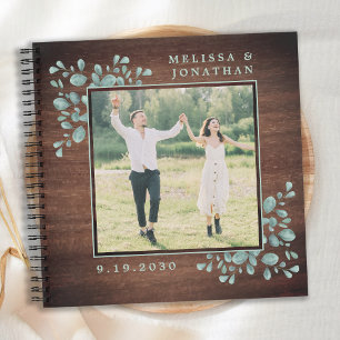 Rustique Photo Verdure Bois Mariage Livre d'or