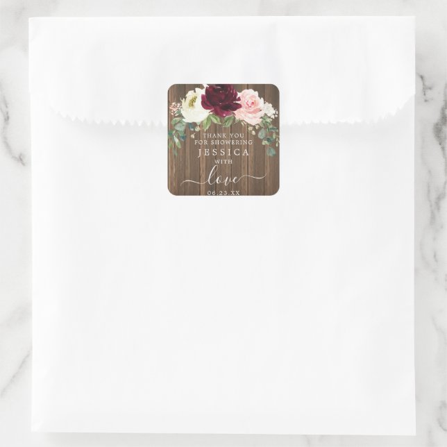 Rustique Romantique Verdure Bois Favoriser Sticker (Sac)