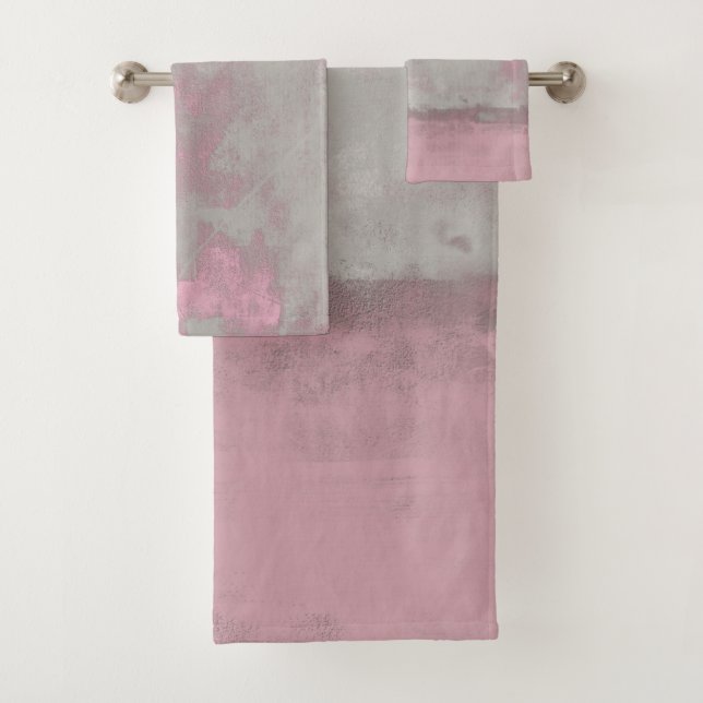 Rustique rose Grey Mallow Abstrait Art Nr42 (En situation)