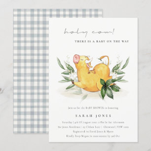 Rustique Saint-Vache ferme Baby shower Invitation